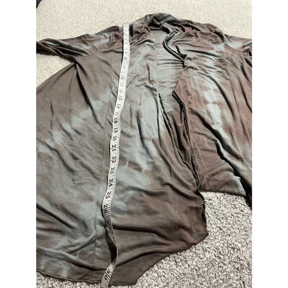 Tribal Women's Size XS Long Sleeve Tie Dye Open Front Long Cardigan Brown - Picture 5 of 9